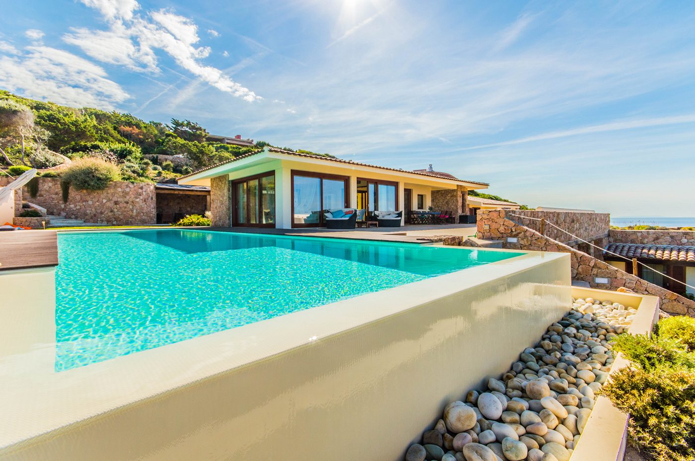 Villa with large private pool and sea view